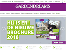 Tablet Screenshot of gardendreams.nl